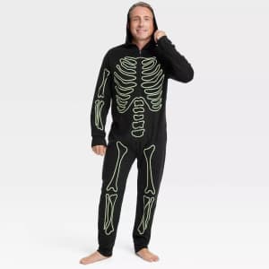 Men's Glow-In-The-Dark Skeleton Union Suit: $15