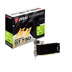 MSI Gaming Low Profile GeForce GT 730 2GB: $57.80