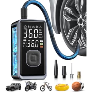 Pumptiva 150-PSI Tire Inflator & Portable Air Compressor: $16 w/ Prime
