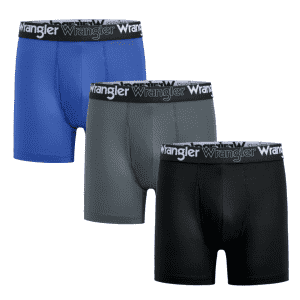 Wrangler Men's Lightweight Performance Stretch Boxer Briefs 3-Pack: $5 Wrangler Men's Lightweight Performance Stretch Boxer Briefs 3-Pack: $5
