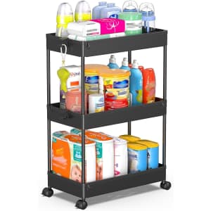 Spacekeeper Rolling Storage Cart: 3-Tier for $18, 4-Tier for $23, 5-Tier for $32 Spacekeeper Rolling Storage Cart: 3-Tier for $18, 4-Tier for $23, 5-Tier for $32