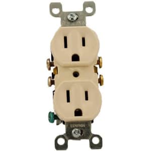 Leviton 15A 125V Duplex Receptacle: $4.15