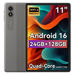 Tabwee 11" T50 24GB+128GB RAM Android 16 Tablet: $79.99