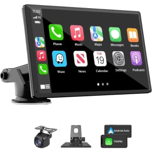 7" Portable Wireless Touchscreen Carplay Car Stereo: $47