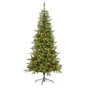 National Tree Company Pacific Mixed Pine 7.5-Foot Pre-Lit Artificial Christmas Tree: $60 National Tree Company Pacific Mixed Pine 7.5-Foot Pre-Lit Artificial Christmas Tree: $60