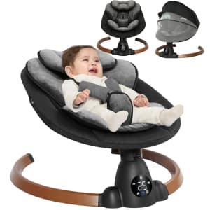 Babyeap Smart Electric Bluetooth Baby Swing: $64.99
