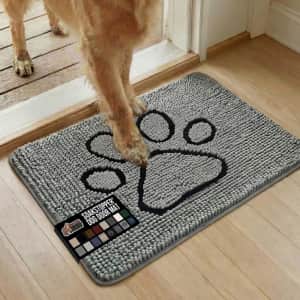 Gorilla Grip Soakstopper 24" x 17" Dog Door Mat: $12