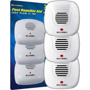 Bell + Howell Ultrasonic Pest Repeller 3-Pack: $16