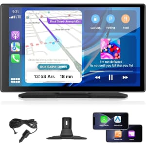 Portable Wireless Apple CarPlay Android Auto 9" Screen: $41.99