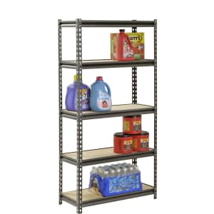 Muscle Rack 5-Shelf Steel Shelving: $44