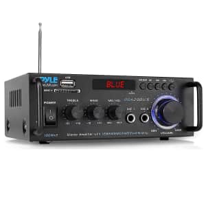 Pyle 200W Bluetooth Stereo Amplifier Receiver: $36.52