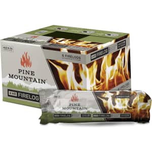 Pine Mountain 4-Hour Firelog 6-Pack: $20