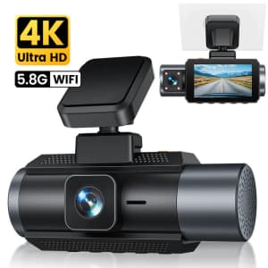 GKU D1000 3-Channel 5.8GHz WiFi Dash Cam: $103.99