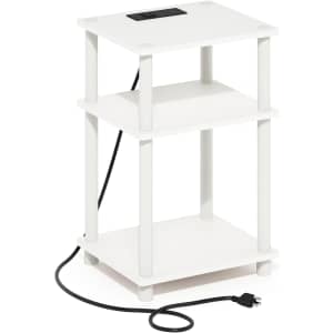 Furinno Just 3-Tier Charging Station Side Table: $18