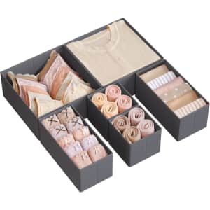 Songmics Set of 6 Dresser Drawer Organizers: $9 w/ Prime Songmics Set of 6 Dresser Drawer Organizers: $9 w/ Prime