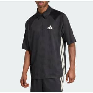 adidas Men's Stadium Jacquard Polo Tee: $17