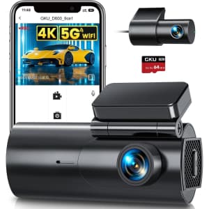 GKU 4K+1080p Dual Dash Cam with SD Card: $56 w/ Prime GKU 4K+1080p Dual Dash Cam with SD Card: $56 w/ Prime