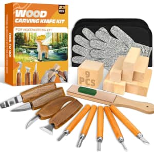 23-Piece Wood Carving Kit: $20 w/ Prime 23-Piece Wood Carving Kit: $20 w/ Prime