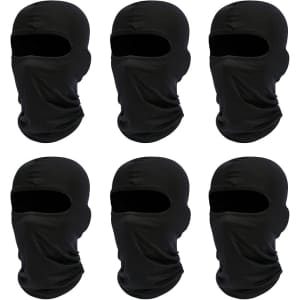 Balaclava Face Mask 6-Pack: $9.99