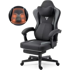 Fabric Gaming Chair w/ Heated Lumbar Support: $81 Fabric Gaming Chair w/ Heated Lumbar Support: $81
