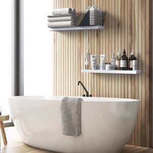 Ophanie 23" Wood Floating Shelves 2-Pack: $18