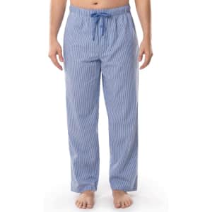 Fruit of the Loom Men's Broadcloth Woven Pajama Pants: $6