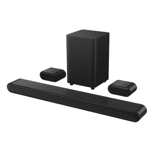 TCL 5.1-Channel Sound Bar with Wireless Subwoofer: $180