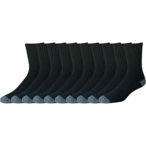 Amazon Essentials Men's Cotton Crew Socks 10-Pack: $11 w/ subscribe and save Amazon Essentials Men's Cotton Crew Socks 10-Pack: $11 w/ subscribe and save