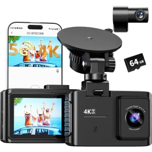 Wanlipo A13 4K Dual Front and Rear Dash Cam: $35.99