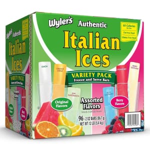 Wyler's Authentic Italian Ices 96-Count Box: $4.91