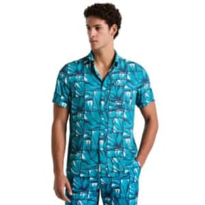 Original Penguin Men's All-Over Agave Print Tile Shirt: $22.46