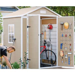 6 x 3-Foot Resin Outdoor Storage Shed: $292.67 6 x 3-Foot Resin Outdoor Storage Shed: $292.67