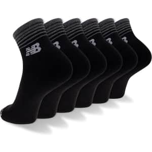 New Balance Adult Performance Cushioned Ankle Socks 6-Pack: $15 New Balance Adult Performance Cushioned Ankle Socks 6-Pack: $15