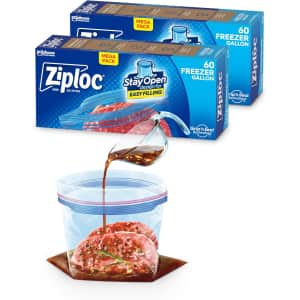 Ziploc Gallon Food Storage Freezer Bag 120-Pack: $10 via Sub & Save Ziploc Gallon Food Storage Freezer Bag 120-Pack: $10 via Sub & Save