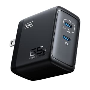 Iniu 2-Port 65W GaN USB-C Charger: $13 Iniu 2-Port 65W GaN USB-C Charger: $13