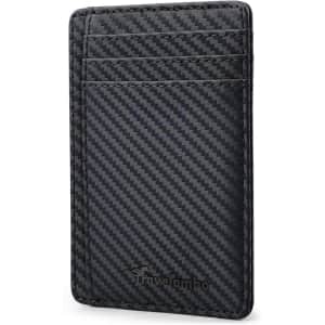 Travelambo Men's RFID Minimalist Leather Slim Wallet: $4