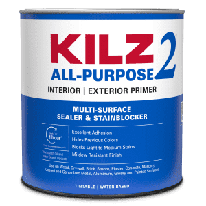 KILZ 2 All-Purpose Interior/Exterior Primer 1-Quart Tin: $9.97