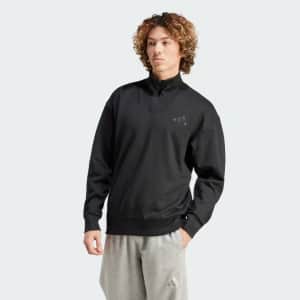 adidas Men's All Szn Fleece Quarter-Zip Crew Sweatshirt: $15 adidas Men's All Szn Fleece Quarter-Zip Crew Sweatshirt: $15
