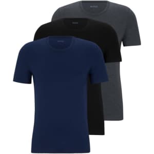 Boss Men's 3-Pack Classic Logo Cotton T-Shirt: $37