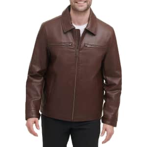 Dockers Men's James Faux Leather Jacket: $54 Dockers Men's James Faux Leather Jacket: $54