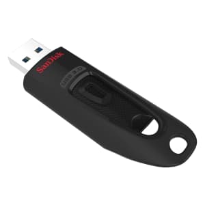 SanDisk 128GB Ultra USB 3.0 Flash Drive: $12