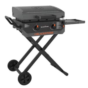 Blackstone 22" 2-Burner Liquid Propane Outdoor Griddle w/ Flex-Fold Legs: $280