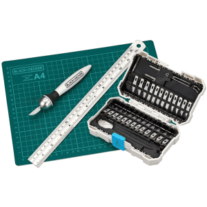 Black+Decker Black + Decker Craft Hobby Knife Kit w/ 26 Blades & Cutting Mat: $8.99