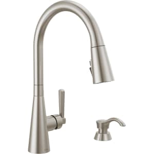 Delta Boyd Kitchen Faucet with Pull-Down Sprayer and Soap Dispenser: $185