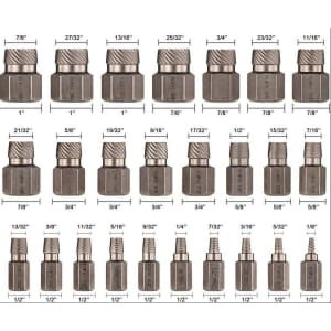 Topec 25-Piece Screw Extractor Set: $26