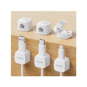 Adhesive Magnetic Cable Clips 6-Pack: $4