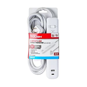 Hyper Tough 3-Outlet 2-USB Surge Protector: $9.97 Hyper Tough 3-Outlet 2-USB Surge Protector: $9.97