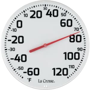 La Crosse 8" Round Analog Dial Thermometer: $8.49