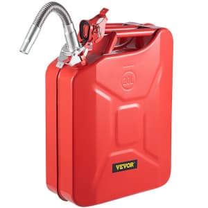 Vevor 5.3-Gallon Alloy Steel Gasoline Can: $36