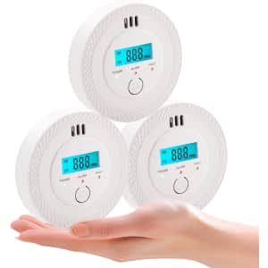 Baomeker Carbon Monoxide Detector 3-Pack: $23.39